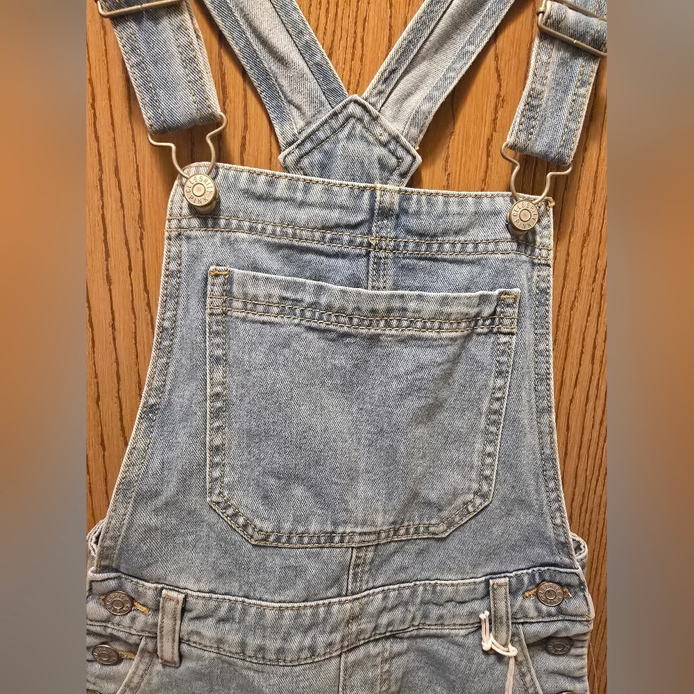 NWT Celebrity Pink Denim Short Overalls- Relaxed Shortall Size XXS - Picture 8 of 10
